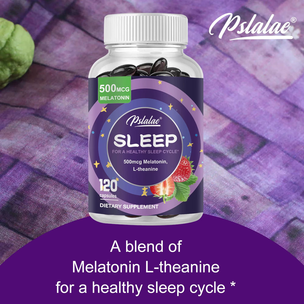 Sleep Aid Capsules - Relieve Stress, Promote Sleep, and Improve Sleep Quality - 120 Capsules